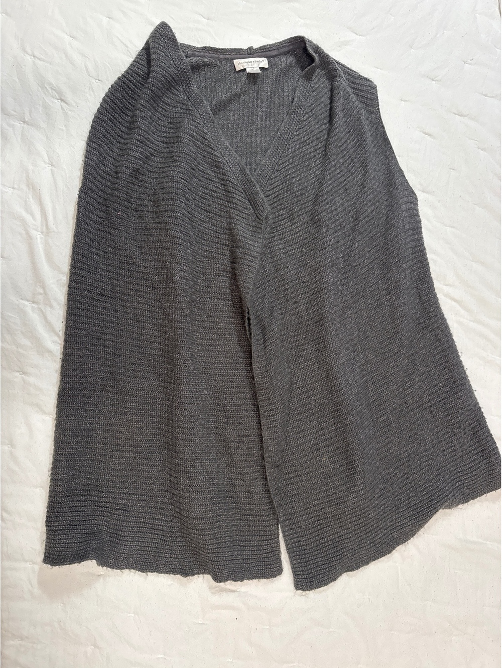 Christopher & Banks Gray Knit Women's Vest XL